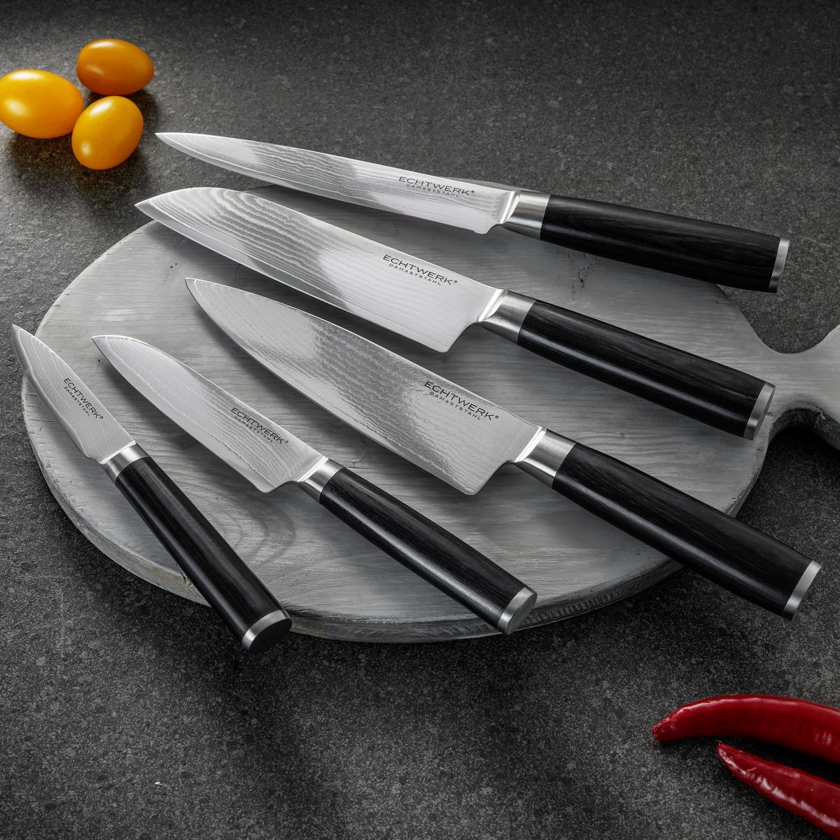 Nož Za Meso Damaszener - barve nerjavečega jekla, Moderno, kovina (30,9cm) - Echtwerk