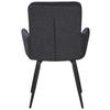 STOL MED ARMSTÖD NOVA - grå/svart, Modern, metall/textil (61/89/67cm) - Mömax