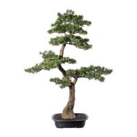 Kunstpflanze Bonsai Grün/Braun/Schwarz - Schwarz/Braun, Design, Kunststoff (100cm)