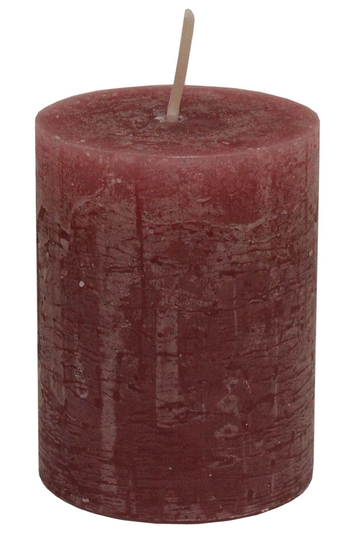 Stumpenkerze Lia in Rosa - Rosa, MODERN (6,8/9cm) - Premium Living