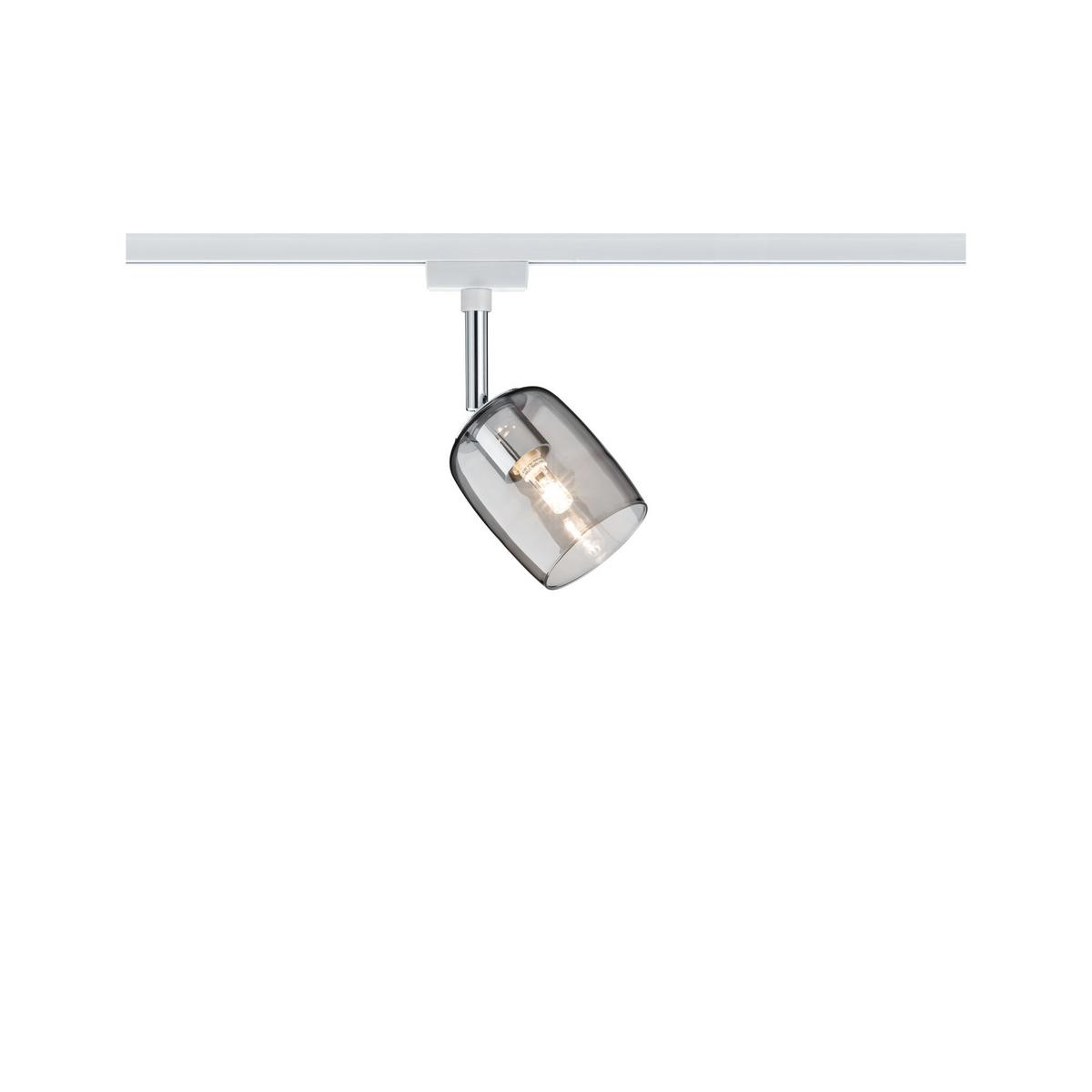Schienensystem-Strahler Spot Blossom max. 10 Watt - Transparent/Weiß, Design, Glas/Metall (7,4/12,8/11,5cm) - Paulmann