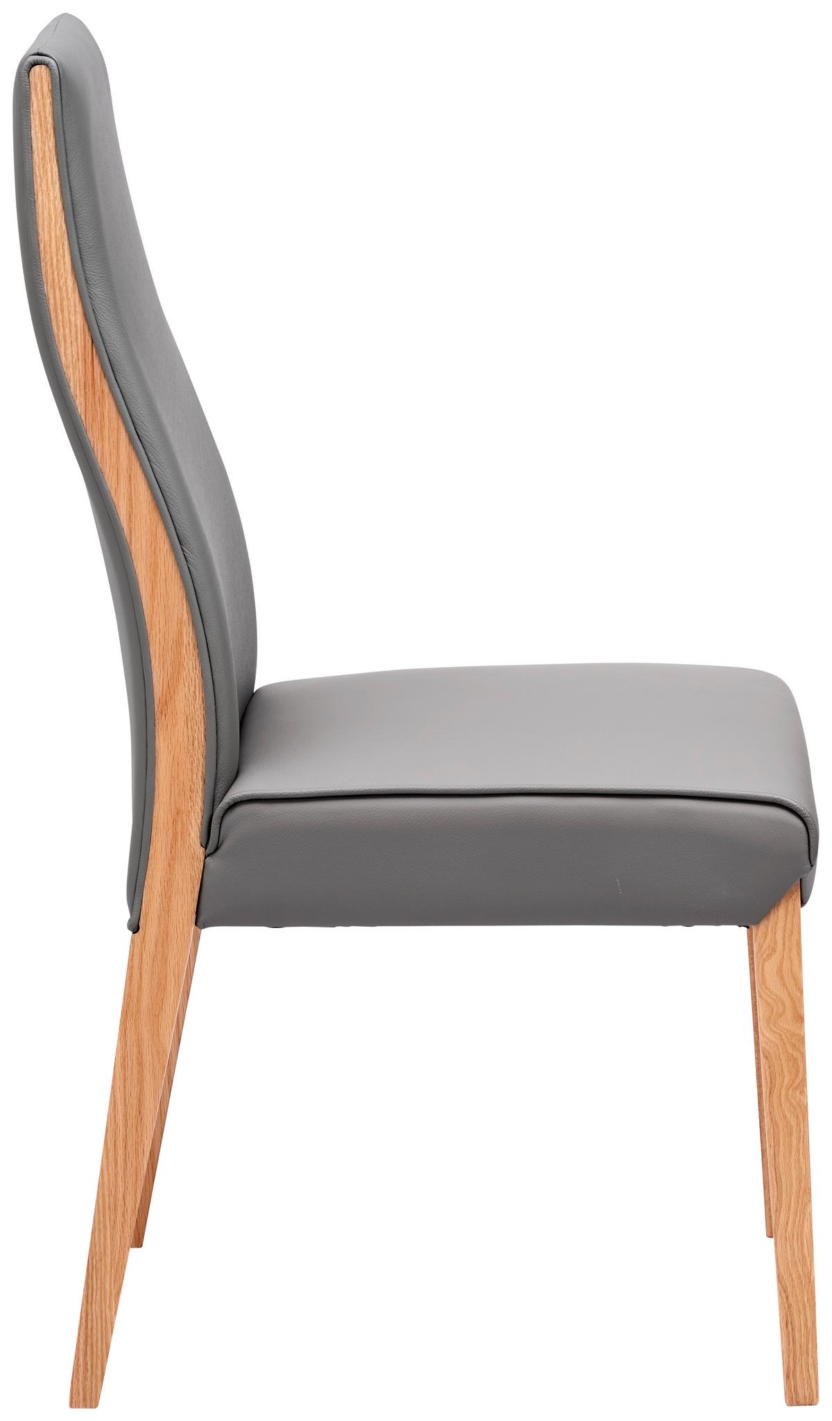 KRZESŁO ALBERTO - Konventionell, skóra/drewno (47/104/61cm) - Livetastic