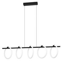 Led-hängeleuchte 900563_caranacoa - Weiss/Schwarz, Design, Kunststoff/Metall (117/23/110cm) - Eglo