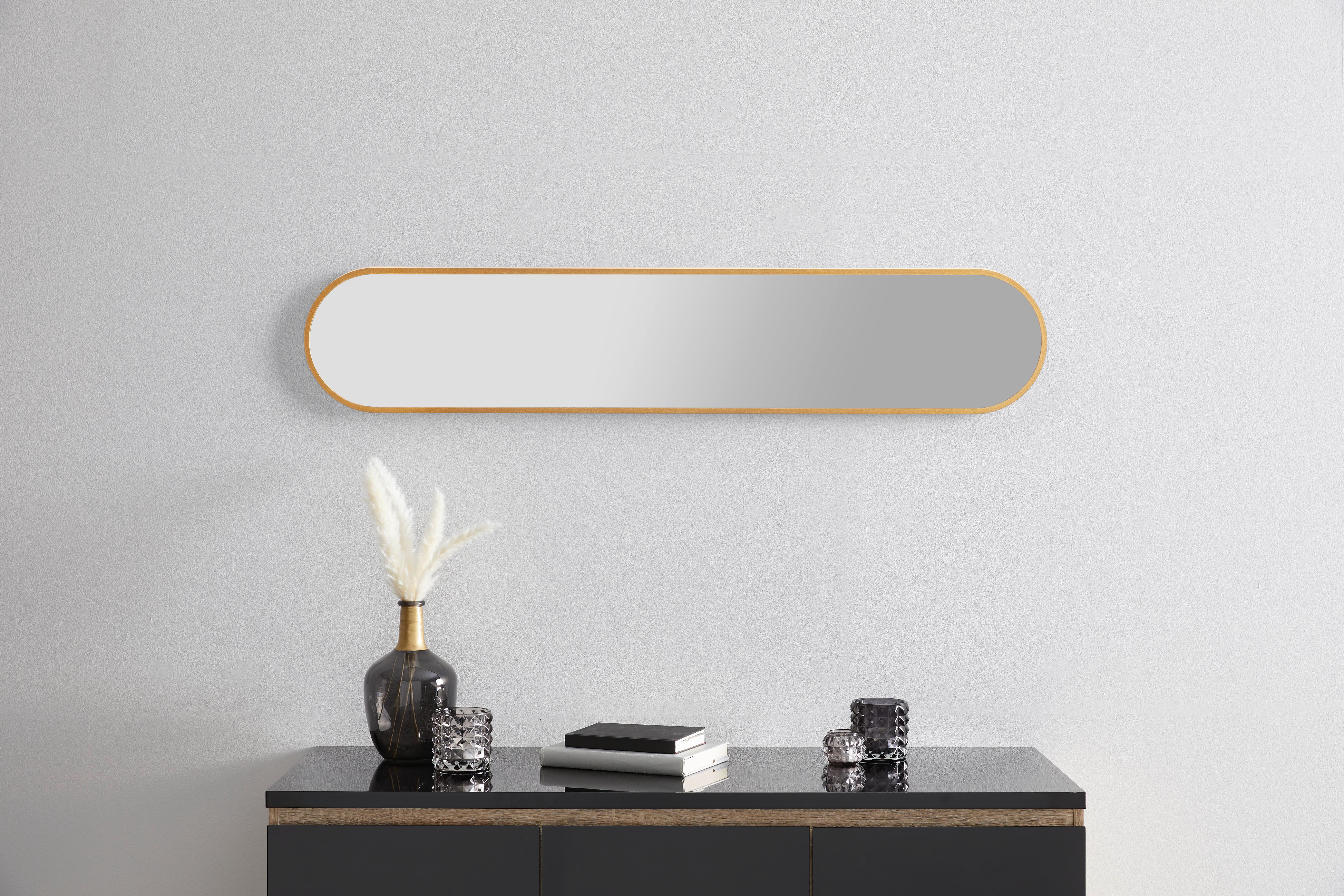 SPEGEL MONI GOLD -SB- - guldfärgad, Modern, glas/plast (20/101/2,5cm) - Mömax