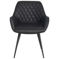 STUHL-SET COSE - Schwarz, KONVENTIONELL, Textil/Metall (62/83/60cm) - MID.YOU