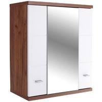 Dulap cu oglindă Bari - alb, Konventionell (70/70/25cm)