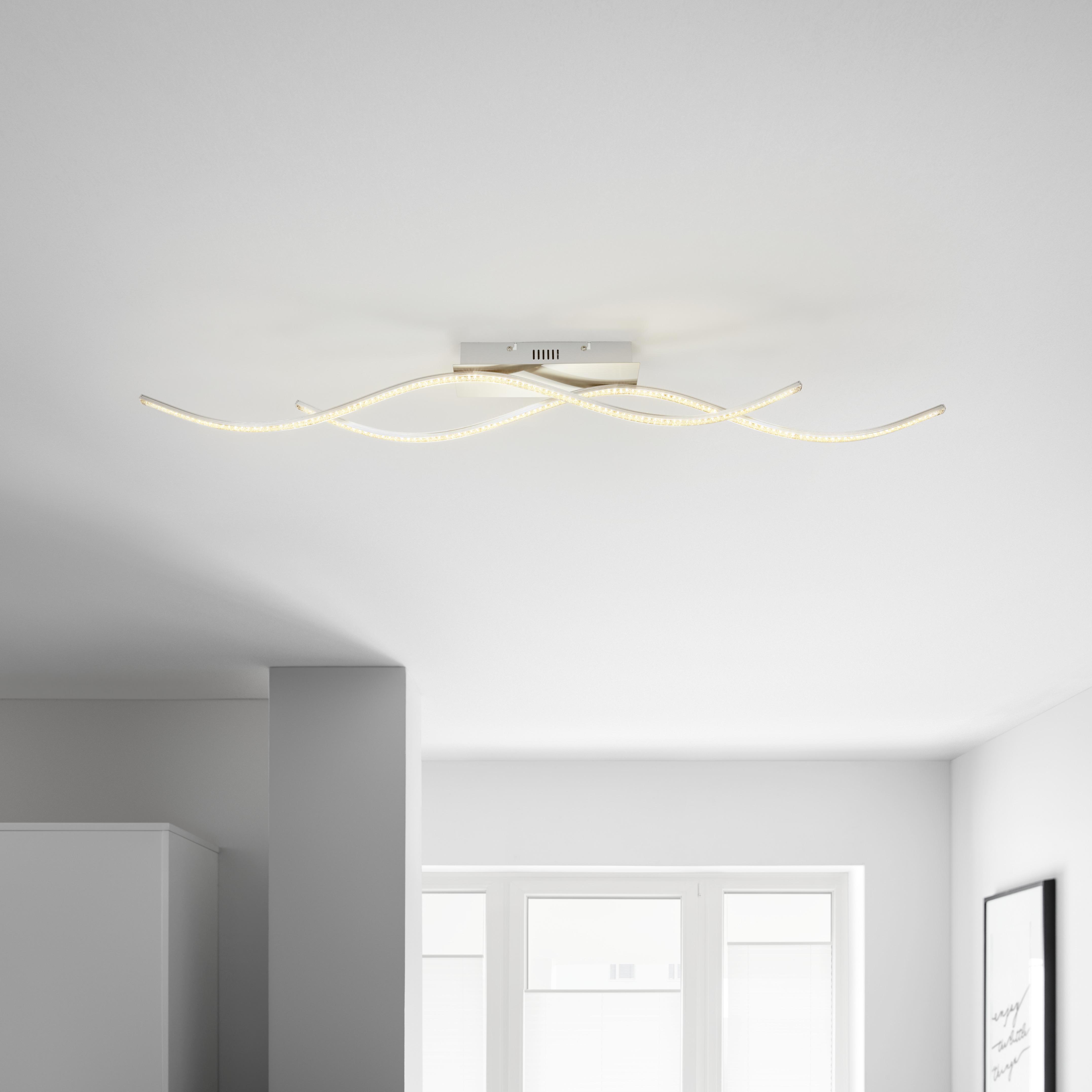 LED Mennyezeti Lámpa Anne - modern, Műanyag/Fém (110/8/9cm) - Modern Living