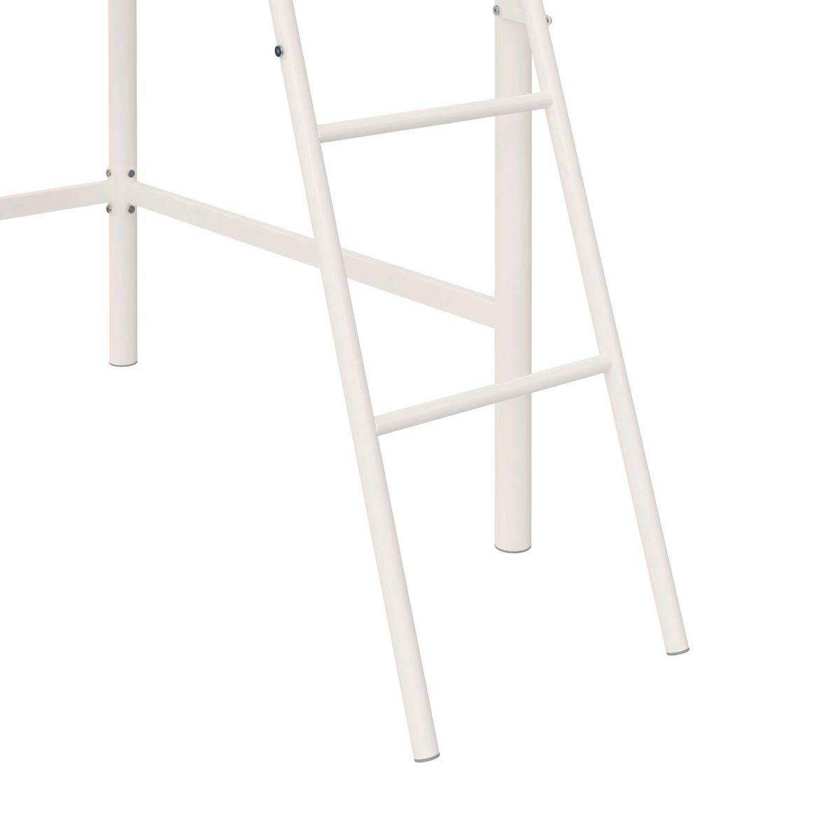 Hochbett Jodie Weiß - Weiß, Design, Metall (207/129/130cm) - MID.YOU