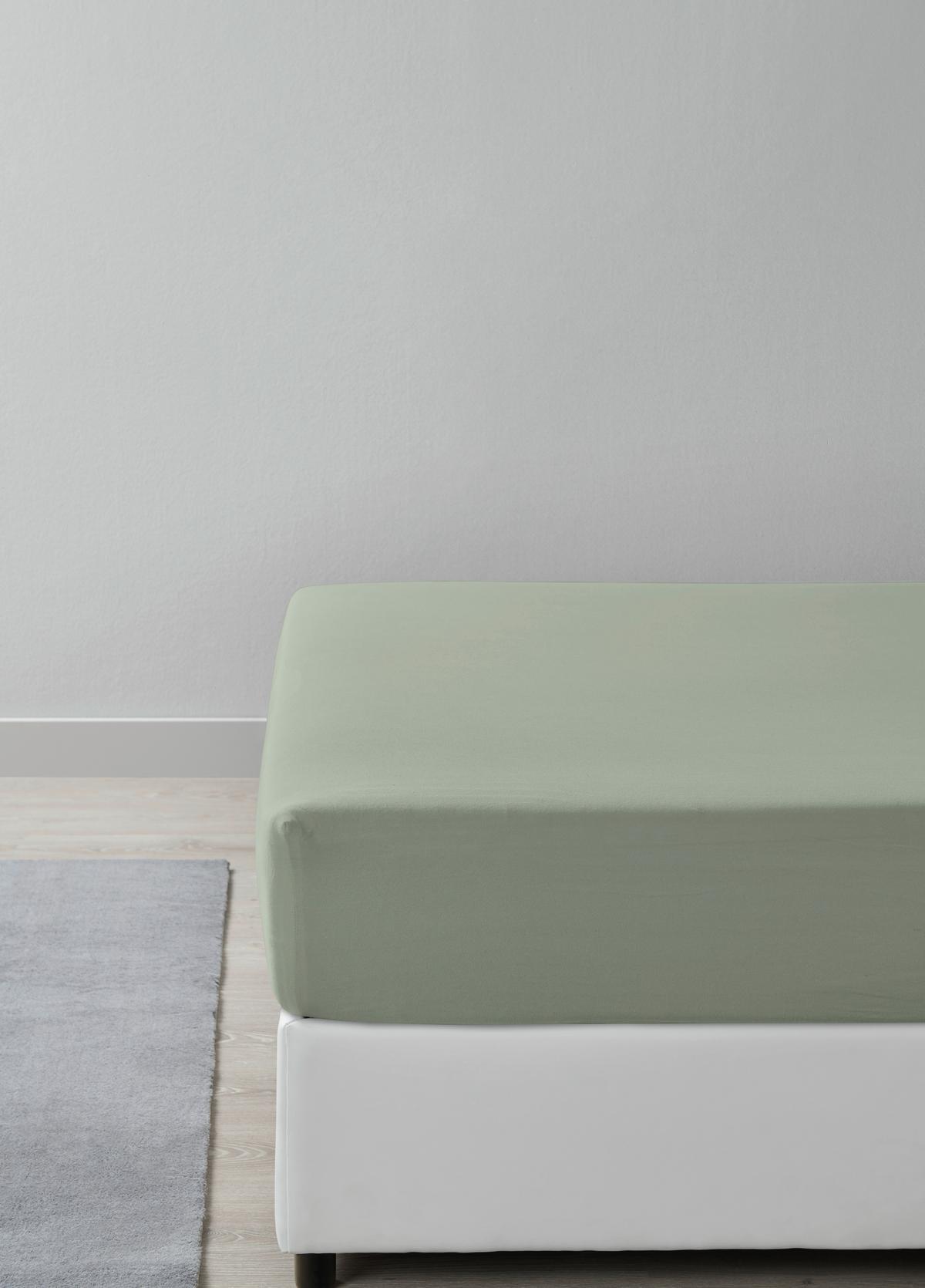 Cearșaf cu elastic Alma, cca. 140x200cm - verde, Konventionell, textil (140/200cm) - Mömax