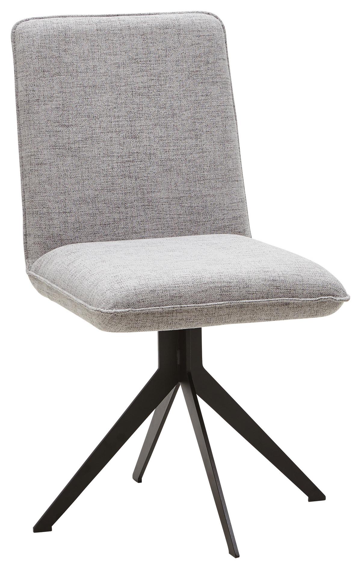 KRZESŁO MALIBU - jasnoszary/czarny, Design, metal/tkanina (46,5/87/64cm) - Voleo