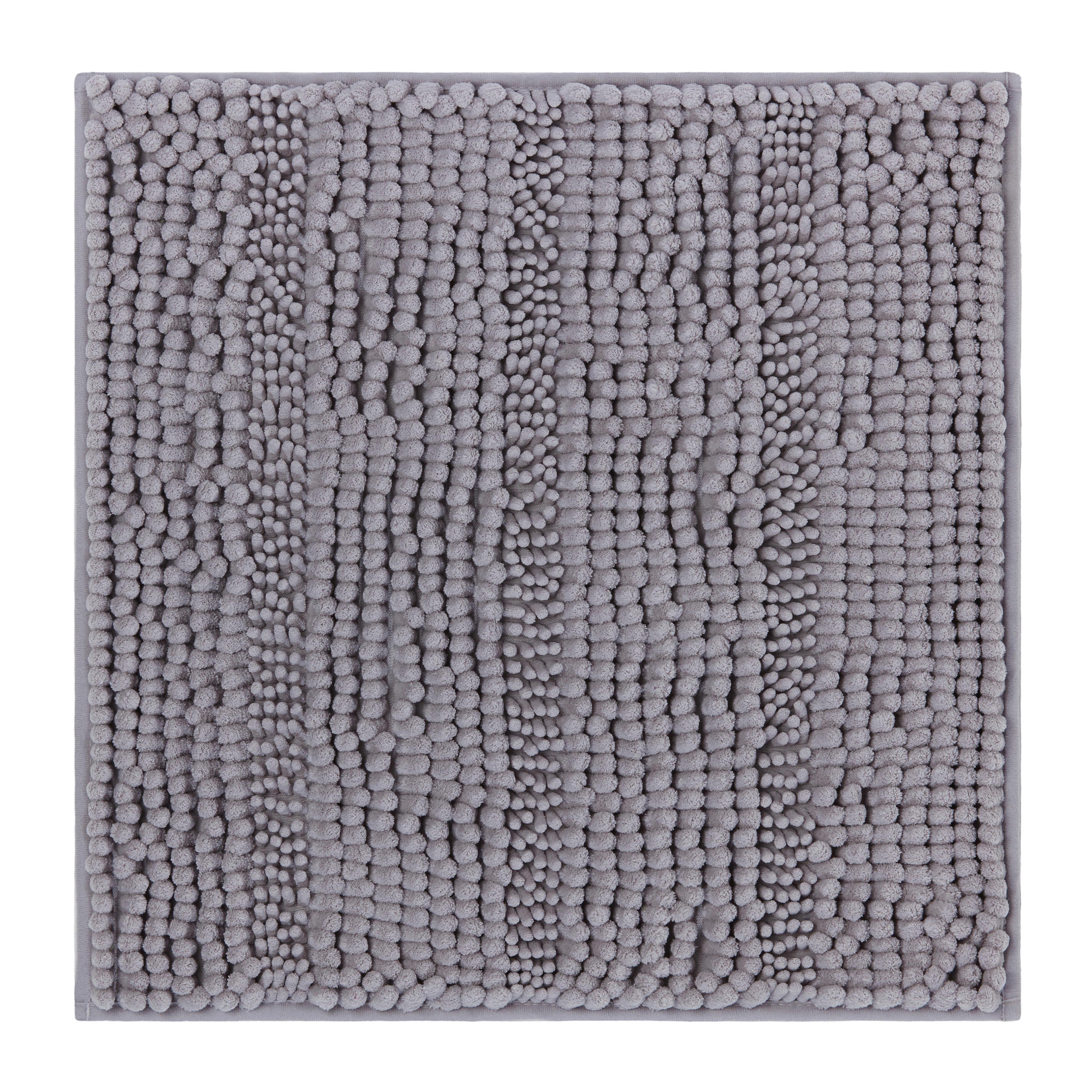 Fürdőszobaszőnyeg Uwe 50/50cm - szürke, textil (50/50cm) - Modern Living