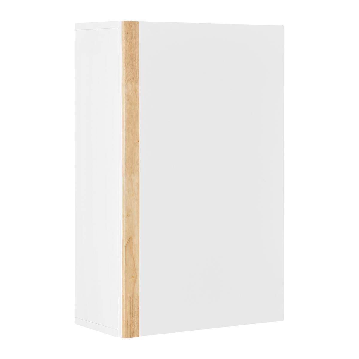 Hängeschrank Rico Weiß ca. 42x66x20 cm - Naturfarben/Weiß, MODERN, Holz (42/66/20cm) - Bessagi Home