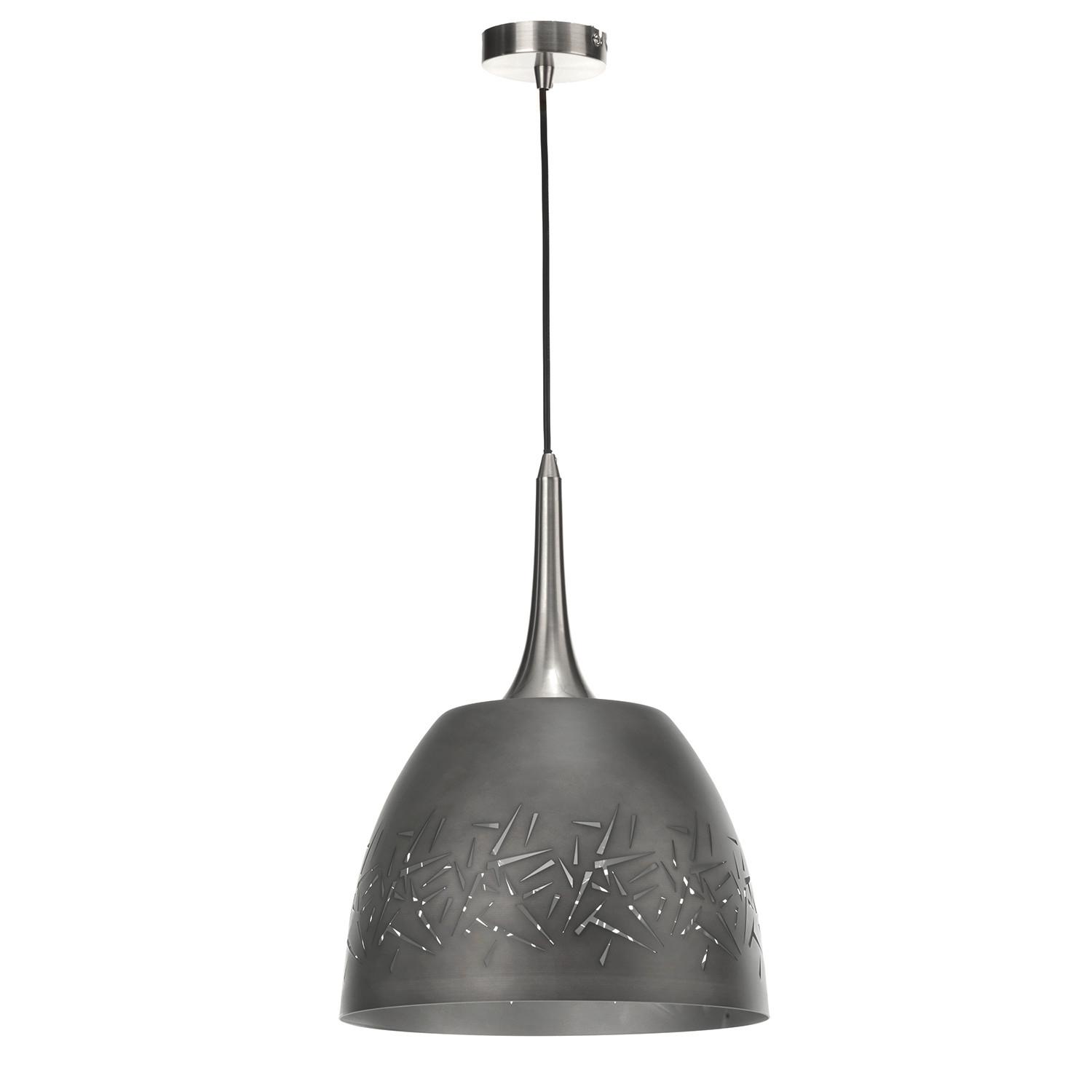 Hängeleuchte Bruk Schwarz max. 22 Watt - Schwarz, KONVENTIONELL, Metall (32/100cm)