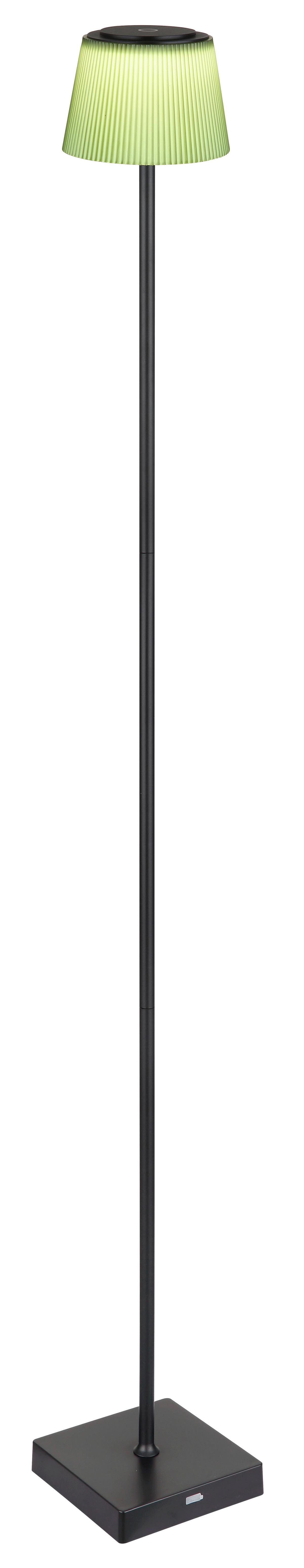 Stoječa Svetilka Gregoir, S Sijalko - črna/temno zelena, Design, kovina/umetna masa (14/14/120cm) - Globo