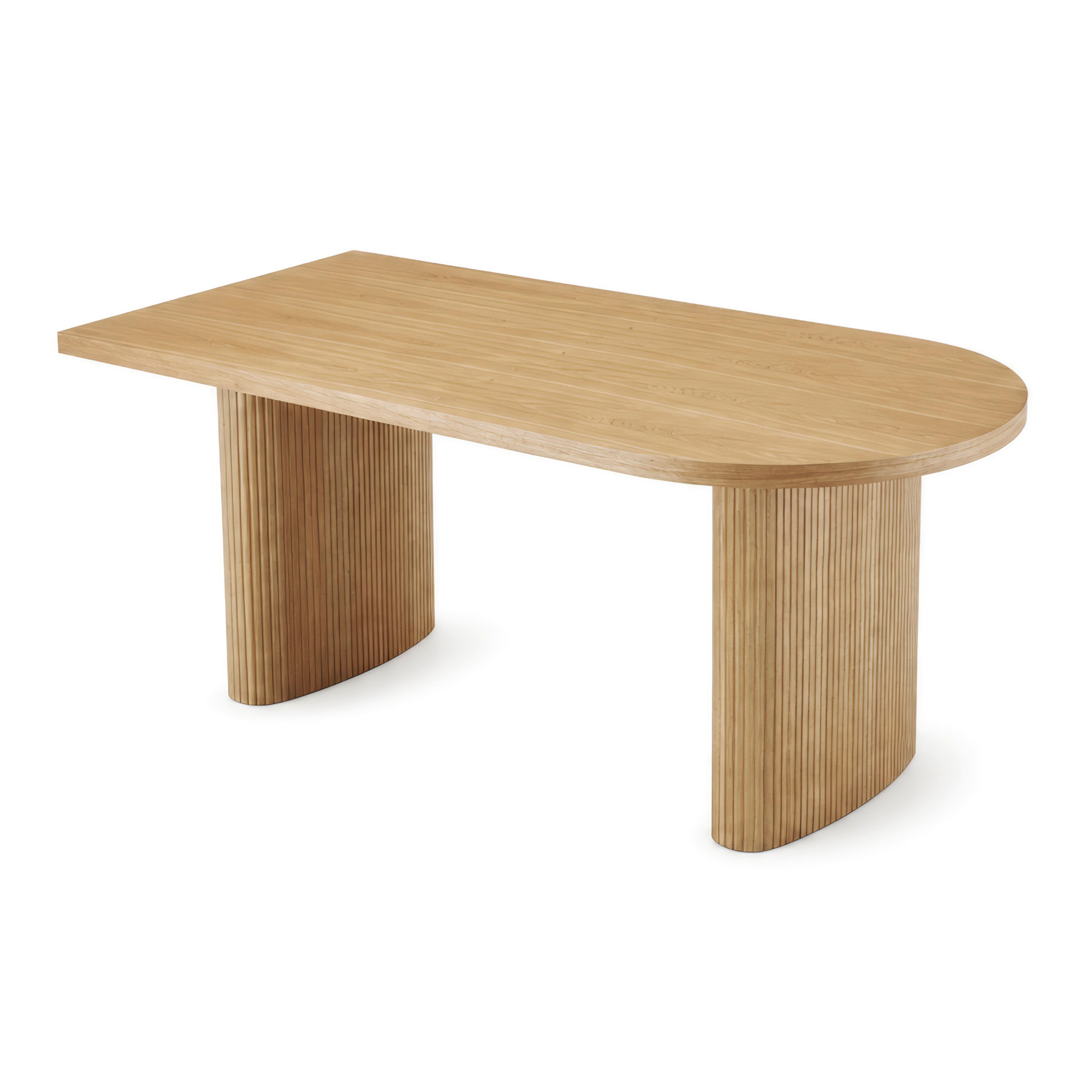 Esstisch Lian Eschefarben MDF ca.180x90 cm - Eschefarben, MODERN, Holz/Holzwerkstoff (180/76/90cm) - Bessagi Home