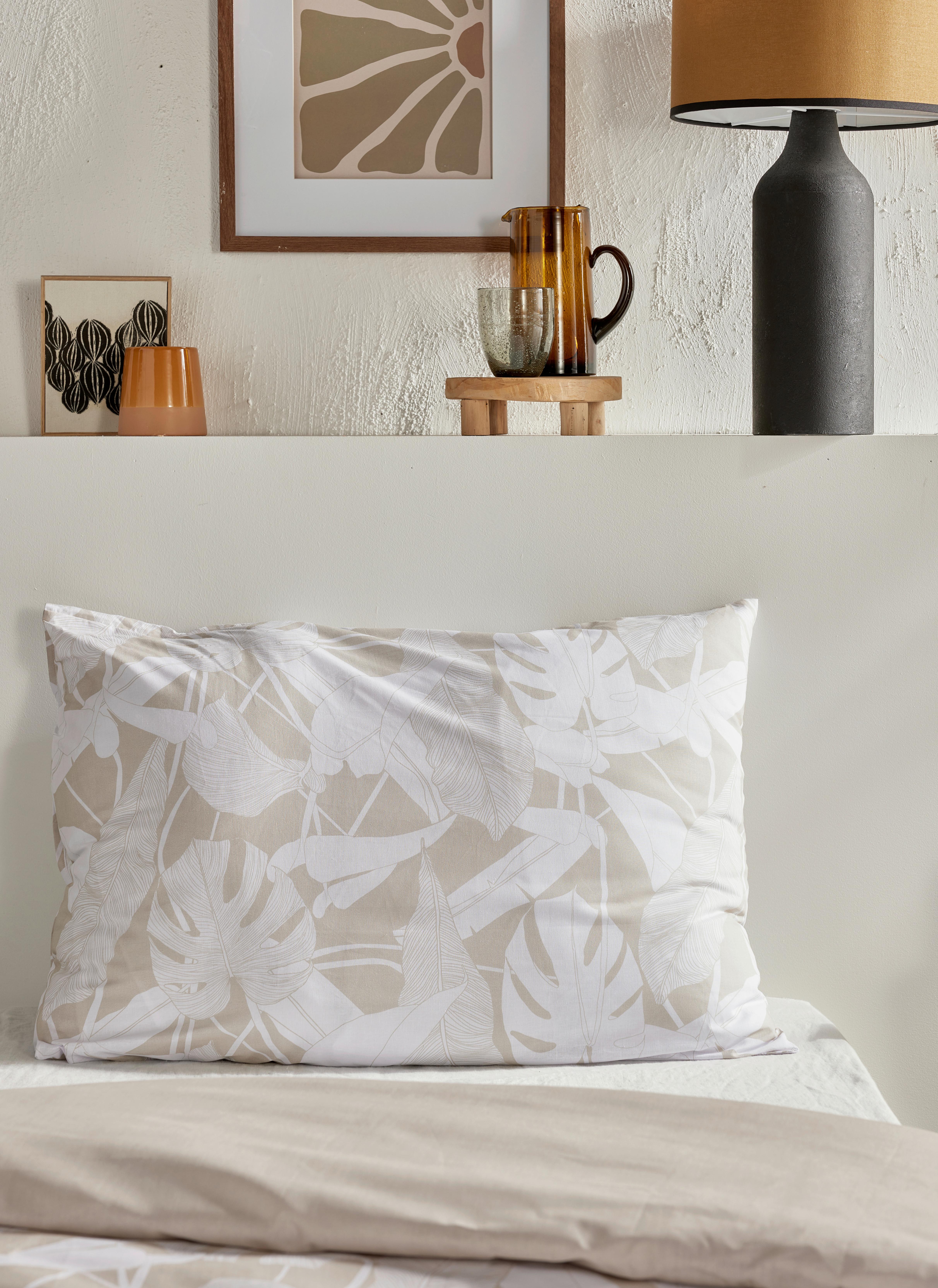 Lenjerie de pat Ranforce cca.140x200/50x70 cm - maro deschis, Modern, textil (140/200cm)