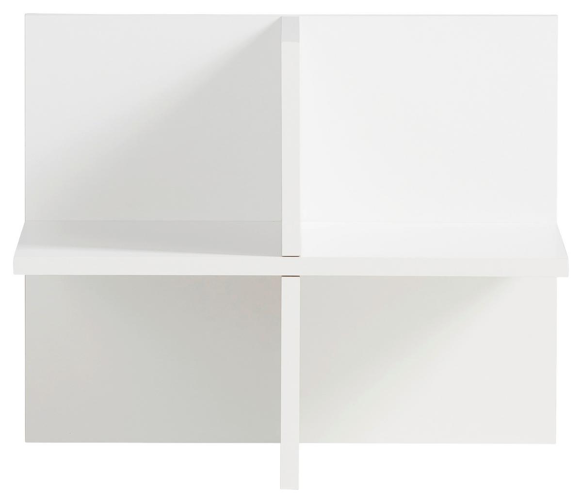 Regaleinsatz 400 Weiß ca. 47,5x38,4x32,8cm - Weiß, MODERN, Holzwerkstoff (47,5/38,4/32,8cm) - MID.YOU