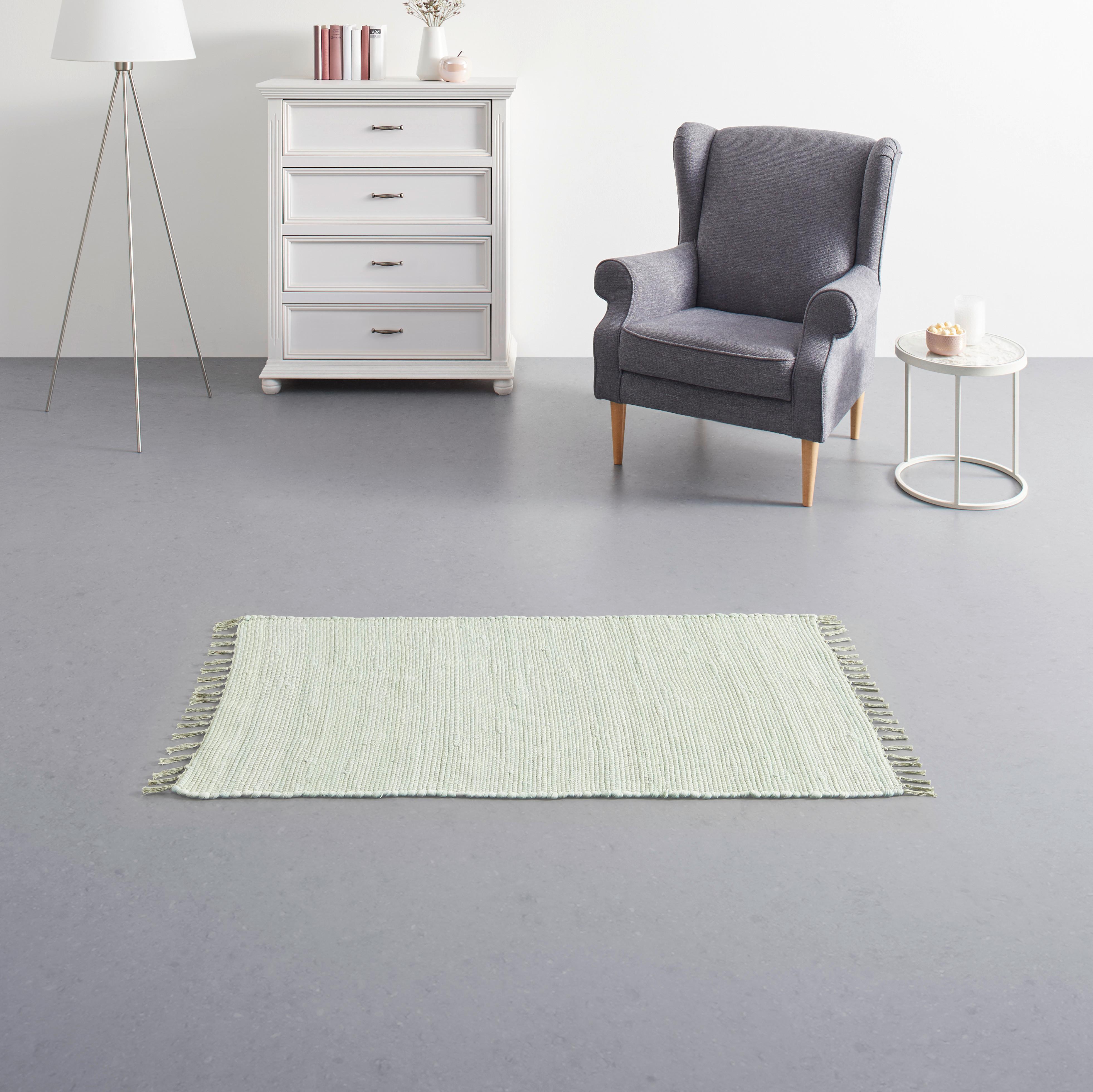 TRASMATTA JULIA 2 - ljusgrön, Romantik / Lanthus, textil (70/130cm) - Mömax