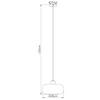 HANGLAMP ZIRLOP - Amberkleurig/Zwart, Modern, Glas/Metaal (28/28/120cm) - Mömax