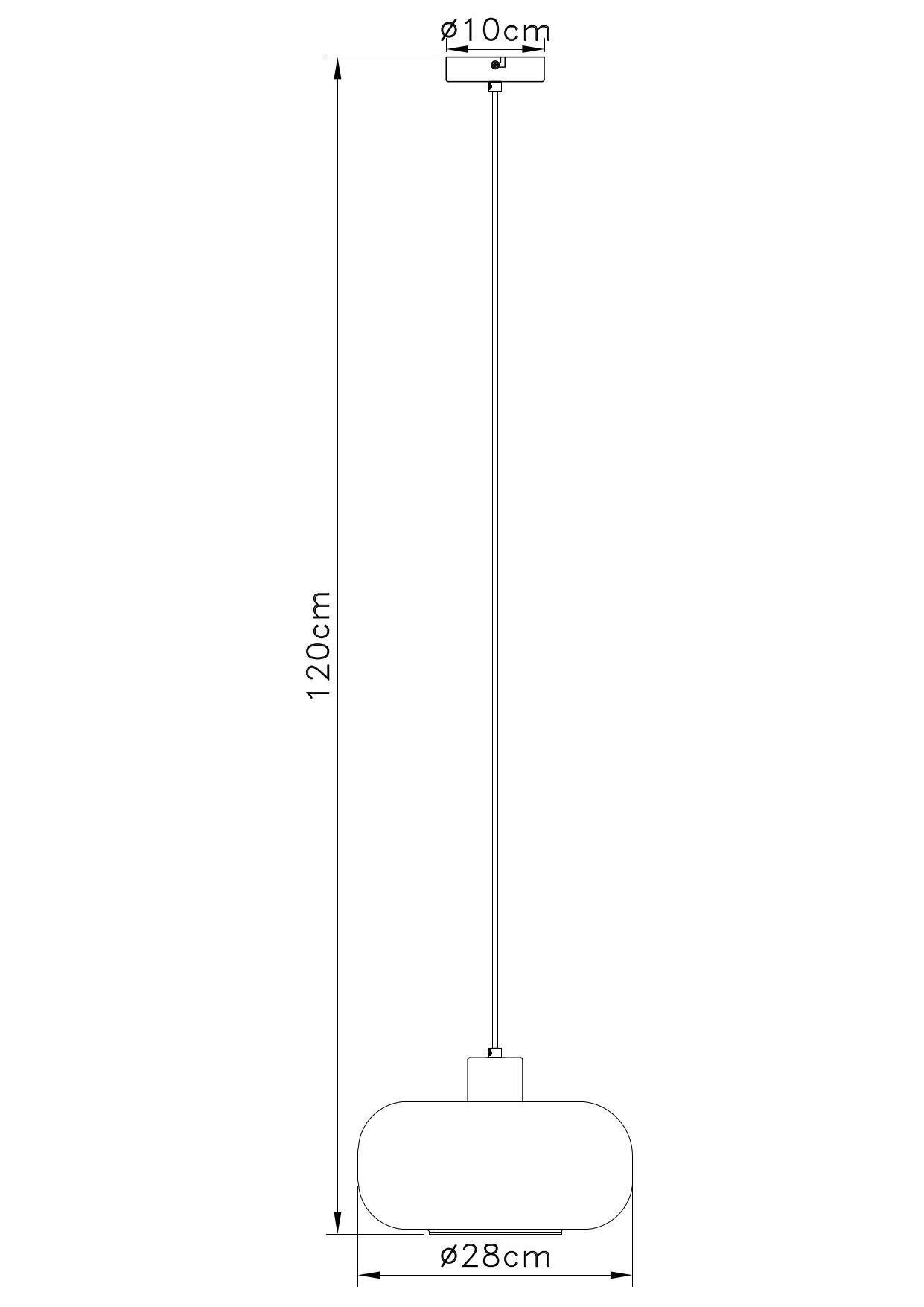 HÄNGLAMPA ZIRLOP - bärnstensfärgad/svart, Modern, metall/glas (28/28/120cm) - Mömax
