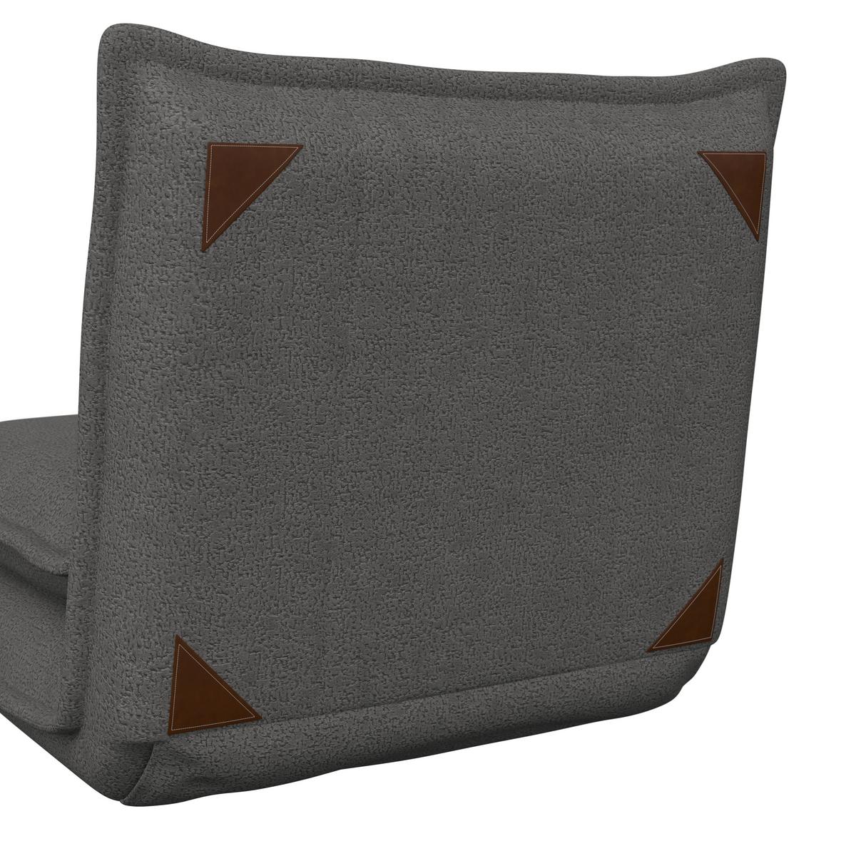 Fekvőfotel Tamara - sötétszürke, Modern, textil/fém (82/31/69cm) - Bessagi Home