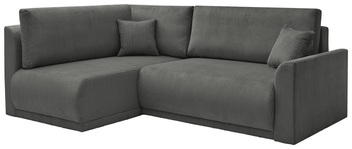 Coltar Kim - gri închis, Modern, lemn/textil (233/160cm) - Modern Living