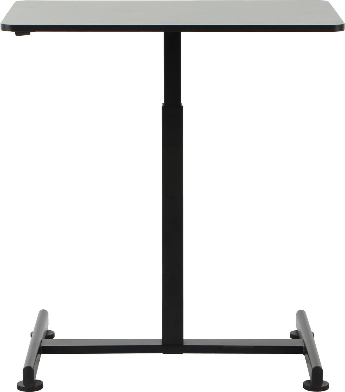 Schreibtisch Danny Schwarz - Schwarz, MODERN, Holzwerkstoff/Metall (75/48/75-110cm) - Mömax