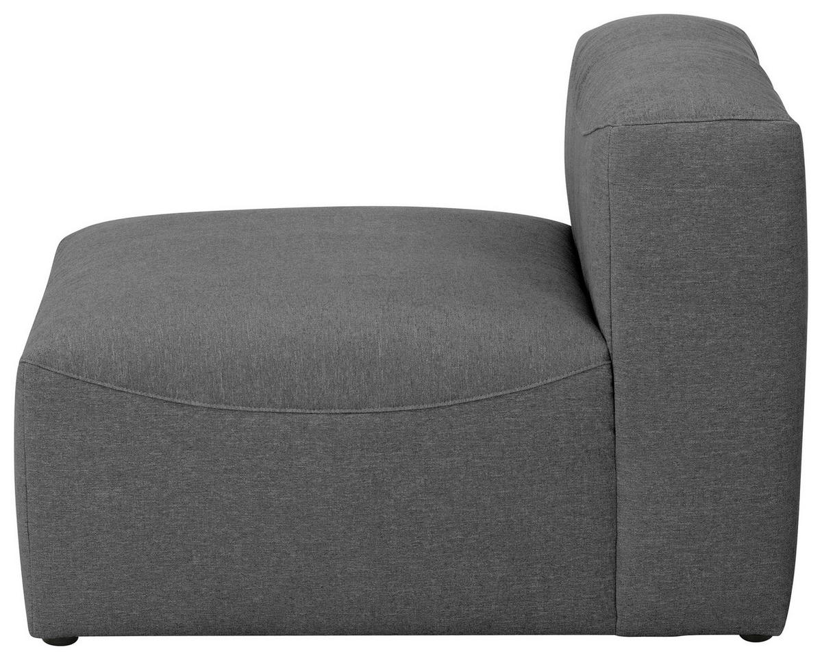 SOFAELEMENT LENA - Anthrazit/Schwarz, Design, Kunststoff/Textil (75/73/100cm) - Max Winzer