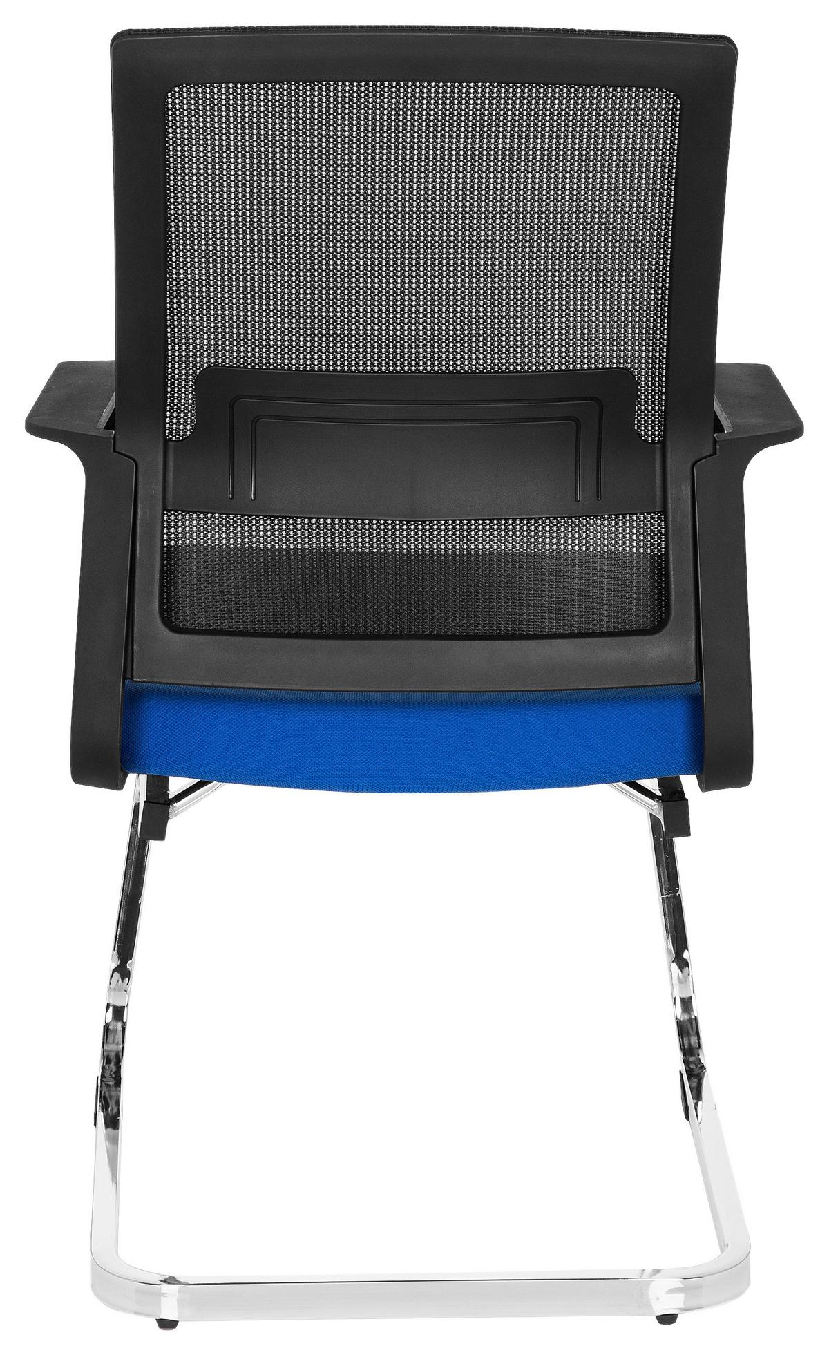 Konferenčni Stol Inventor V, Črna, Modra - barve kroma/modra, Moderno, kovina/umetna masa (59/95/54cm) - MID.YOU