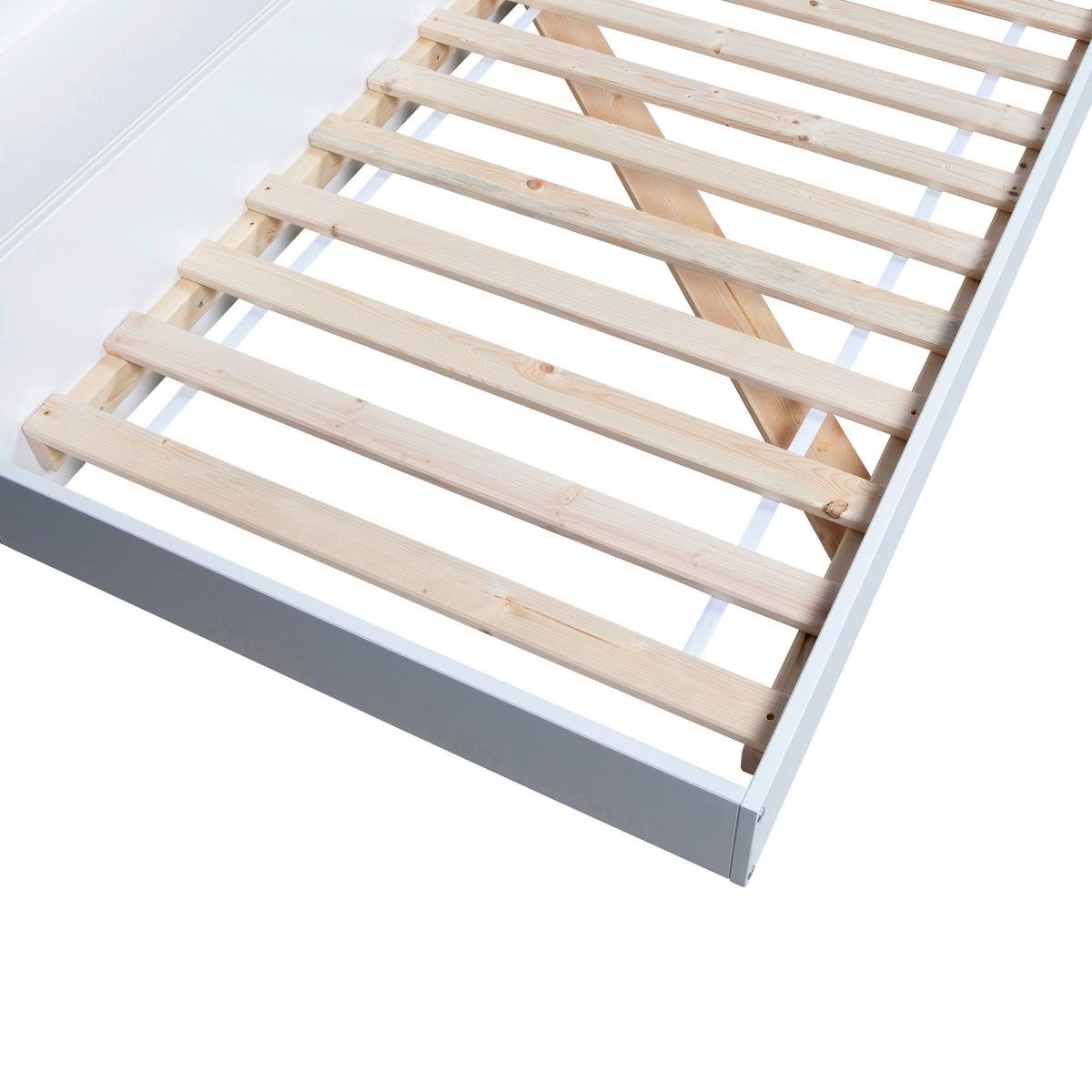 Bett Connect Weiß - Weiß, Design, Holz (90/200cm) - Livetastic