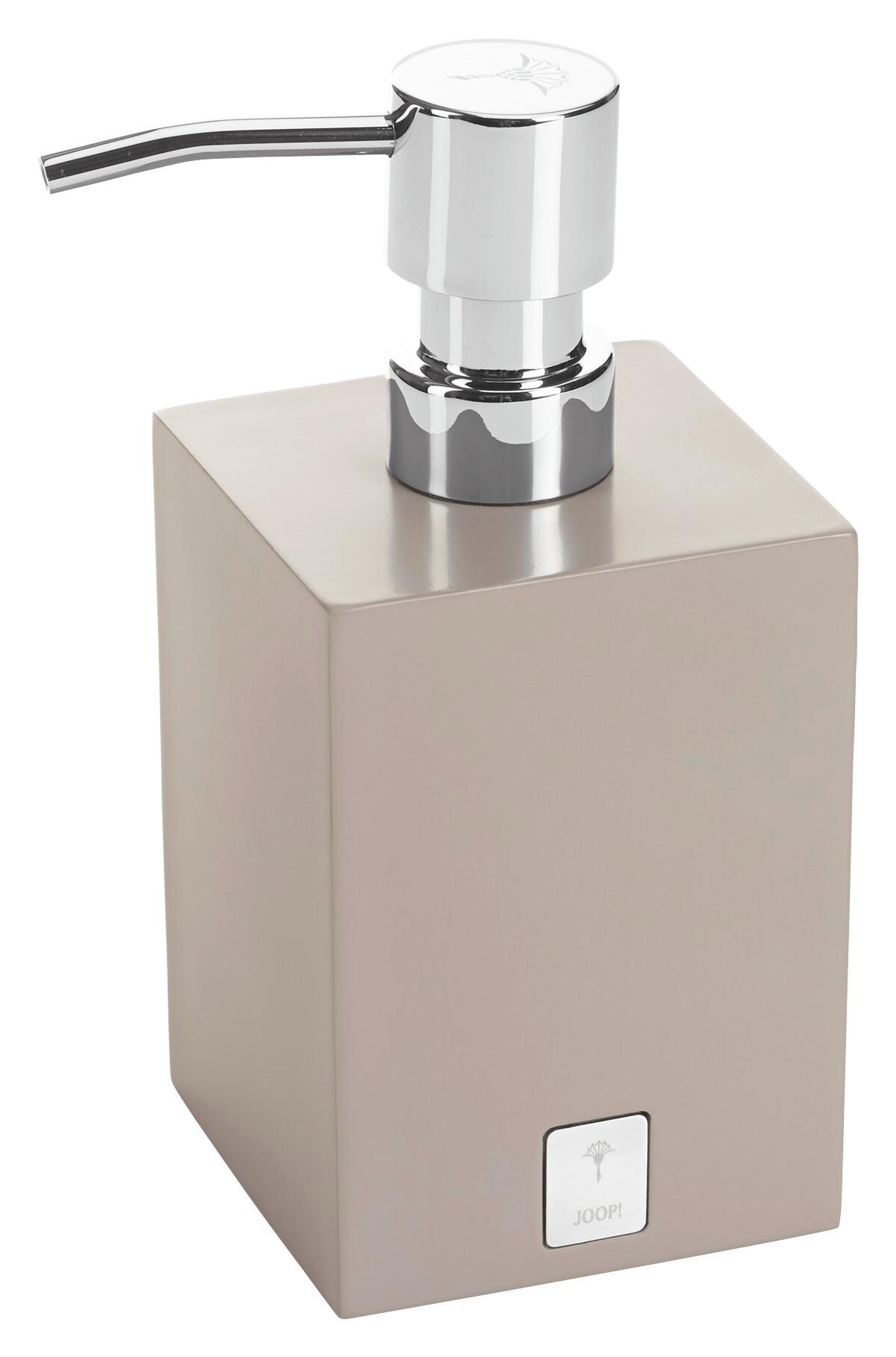 DOZOWNIK NA MYDŁO JOOP! BATHLINE - beżowy/szary, Basics, tworzywo sztuczne (7,5/17/7,5cm) - Joop!