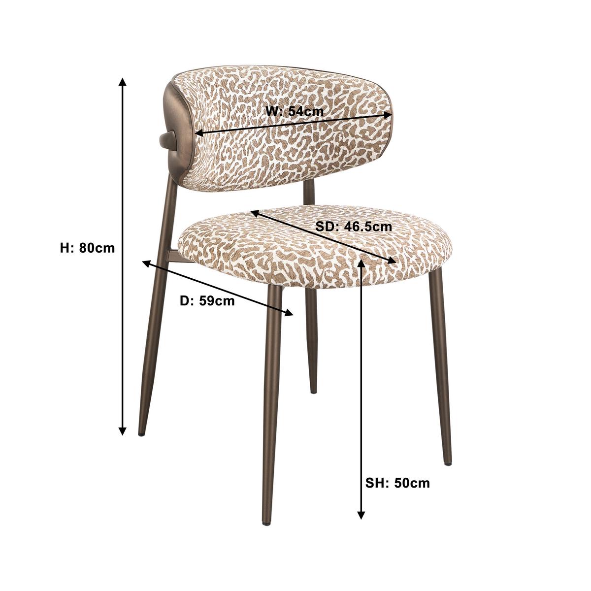 Sessel Leano Braun - Braun, LIFESTYLE, Textil/Metall (54/80/59cm) - Premium Living