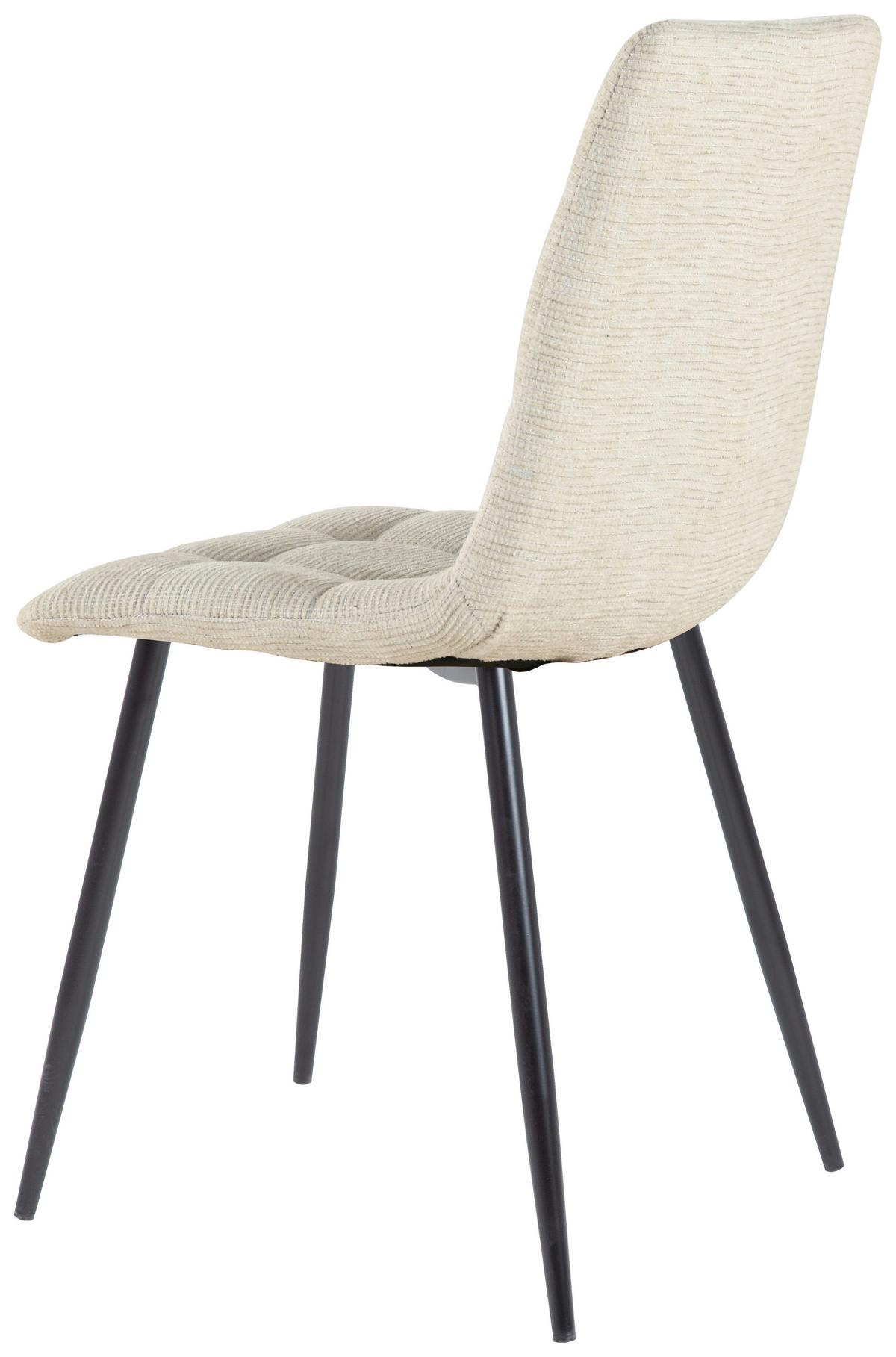 Stol Lech, Bež - črna/bež, Konvencionalno, kovina/tekstil (45/88/55cm)