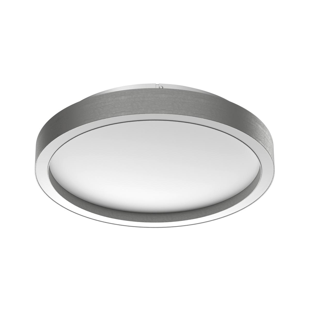 LAMPA SUFITOWA LED PHOENIX - kolor aluminiowy, Basics, metal (30,5/5,5cm) - Novel