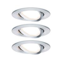 LED-Deckenleuchte Nova max. 3x 6,5 Watt, 3-teilig - Alufarben, Basics, Metall (8,4cm) - Paulmann