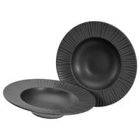 PASTATELLER 21823 VESUVIO BLACK, PASTASET - Anthrazit, Trend, Keramik (27cm) - Creatable
