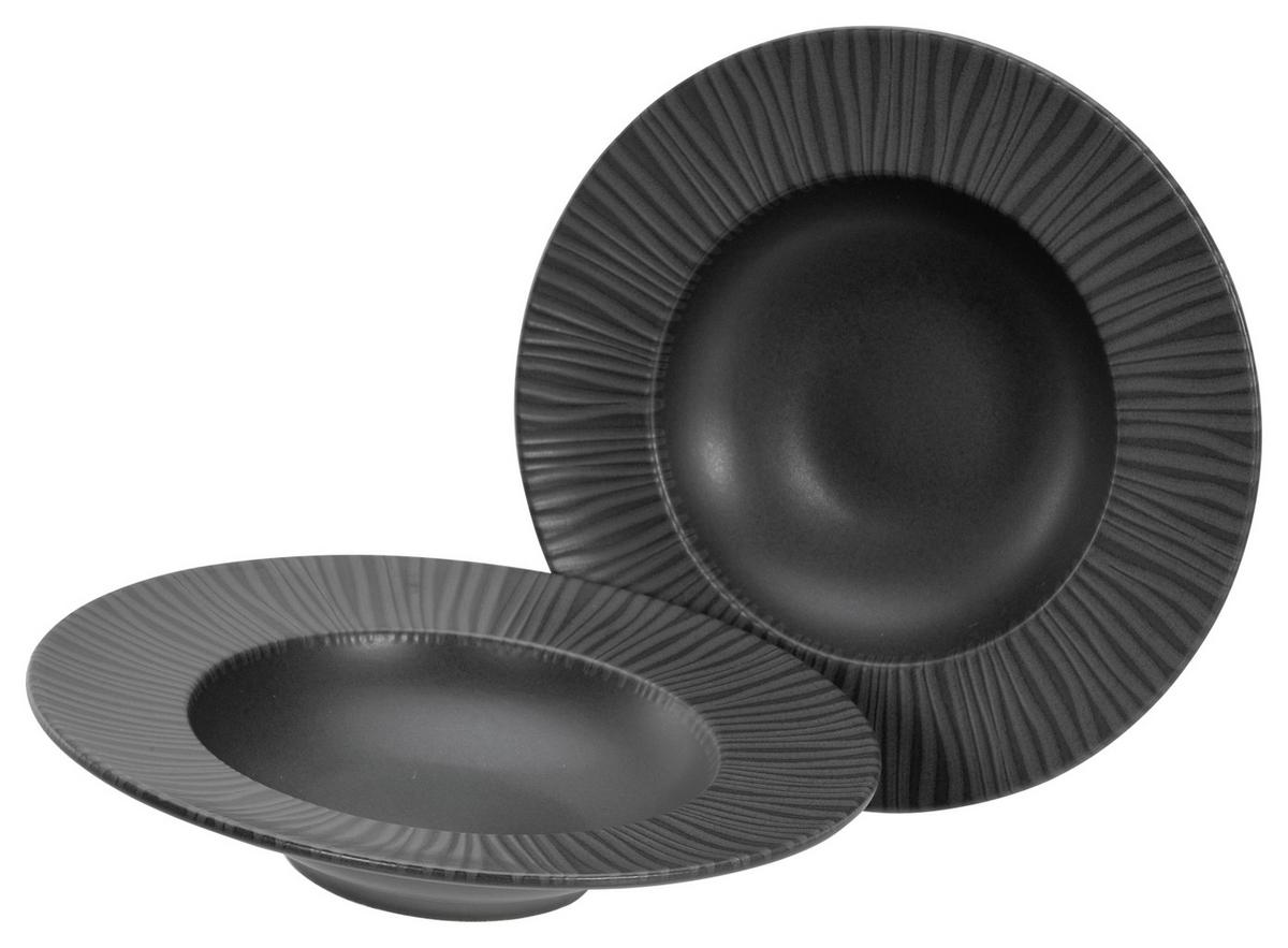 PASTATELLER 21823 VESUVIO BLACK, PASTASET - Anthrazit, Trend, Keramik (27cm) - Creatable
