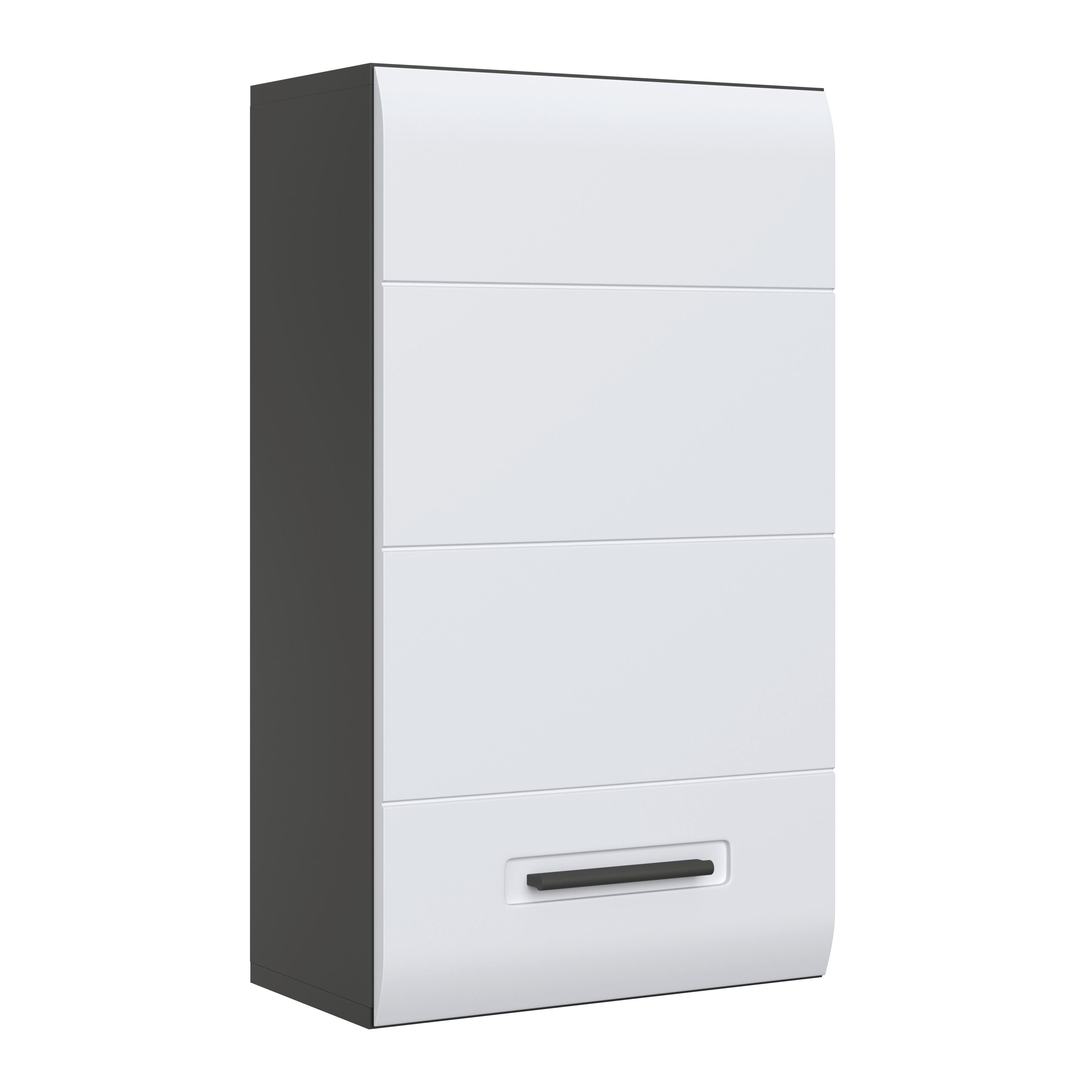 Viseći Element Pearl New - bijela/antracit, Konvencionalno, drvni materijal/plastika (40/70/22,6cm)