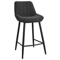 Taburet de bar GAMA - negru, Basics, lemn/metal (46,5/94,5/53,5cm) - Mömax