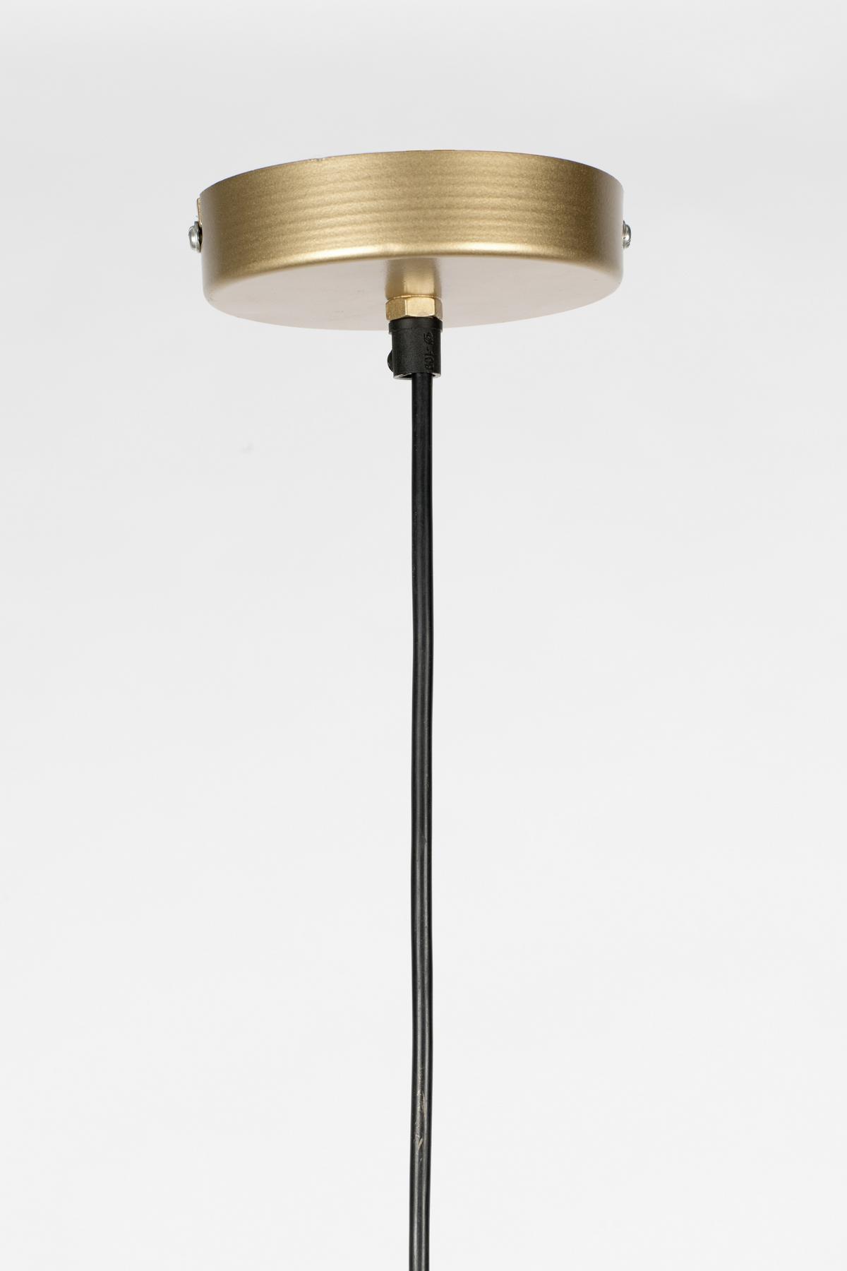 LAMPA WISZĄCA PENDANT LAMP LENA L BRASS - kolor mosiężny, Design, metal (48/158cm) - Zuiver