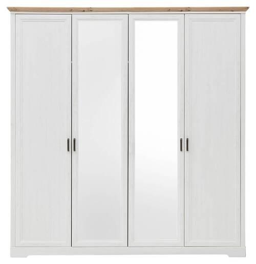 Ormar S Klasičnim Vratima Jasmin Ii - bijela/hrast Artisan, Lifestyle, drvni materijal/metal (214/220/64cm) - Modern Living