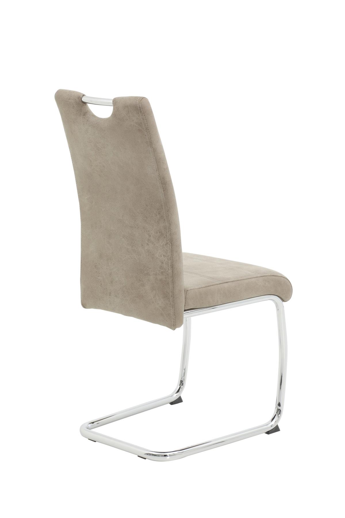 TISCHGRUPPE LIA II G - Eichefarben/Beige, MODERN, Holzwerkstoff/Textil (160-320/76/90cm) - MID.YOU