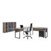 Büro Office Edition Set 2 Sonoma Eiche/Anthrazit - Anthrazit Hochglanz/Sonoma Eiche, MODERN, Holzwerkstoff - MID.YOU