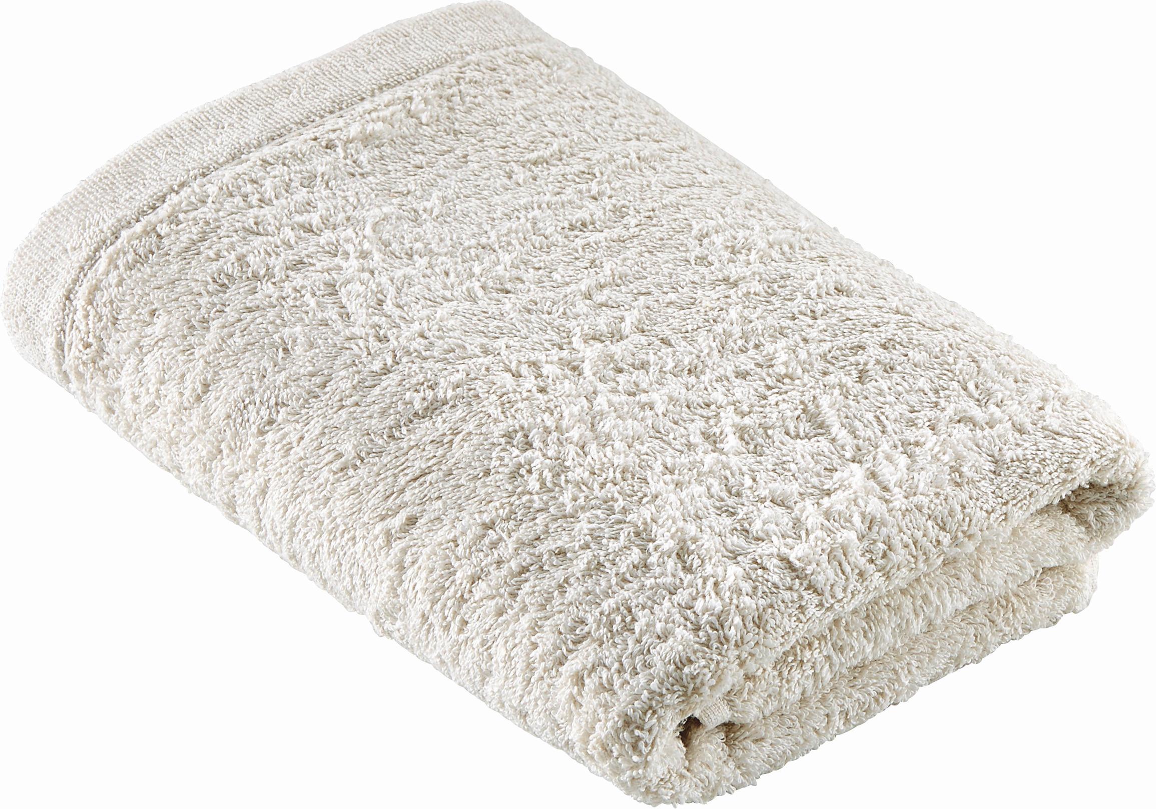 RĘCZNIK LIFESTYLE UNI - kolor naturalny, Basics, tkanina (50/100cm) - Cawoe