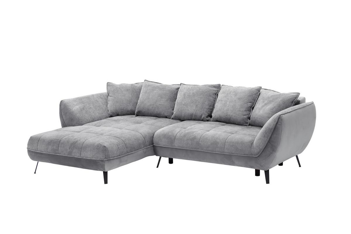 Kutna Garnitura Midway - siva/svijetlo siva, Moderno (187/92/282cm) - Modern Living