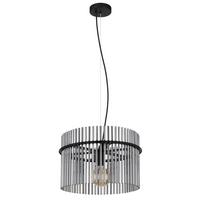 LAMPA WISZĄCA 15698H - czarny/szary, Trend, tworzywo sztuczne/metal (40/150cm)