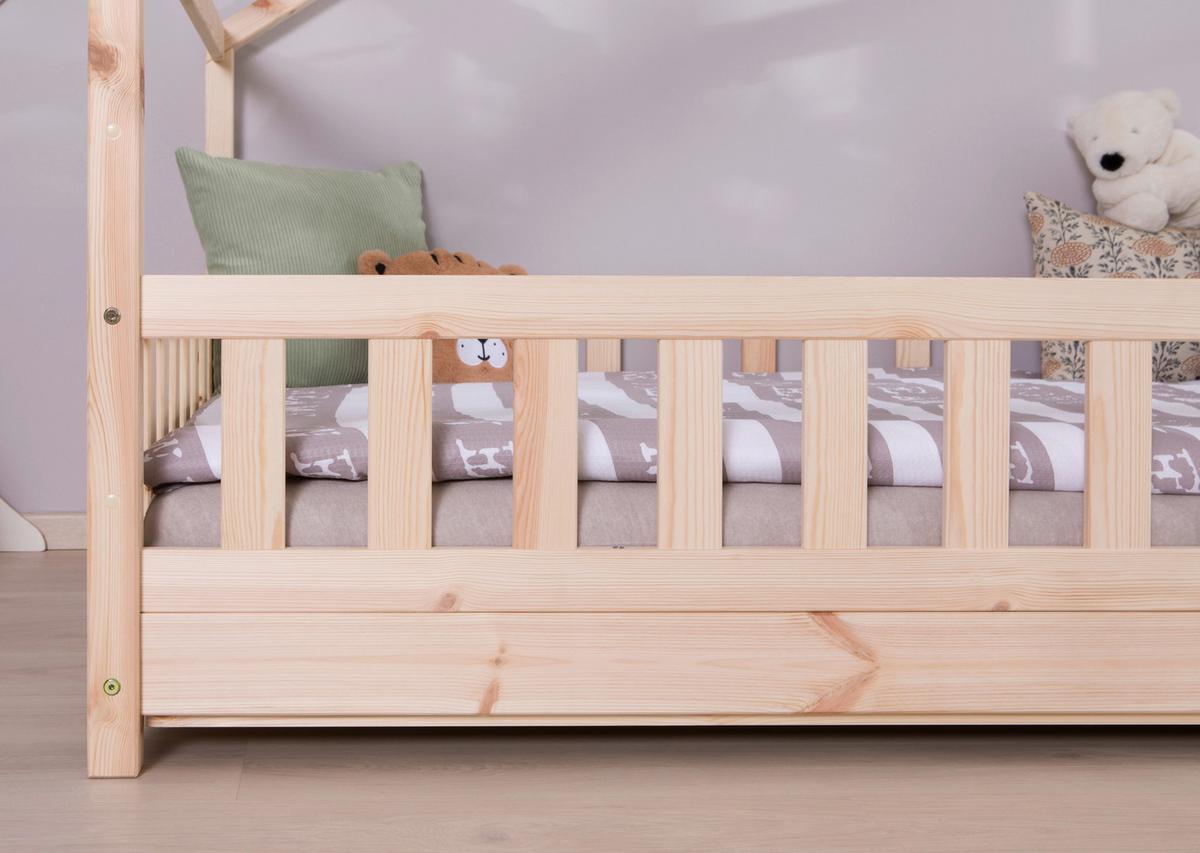 Hausbett Lou ca. 140x200 cm Holz - Naturfarben, MODERN, Holz (140/200cm) - MID.YOU