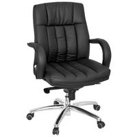 Pisarniški Stol Xxl G 100, Črna - srebrne barve/črna, Basics, kovina/umetna masa (62/113/59cm) - MID.YOU