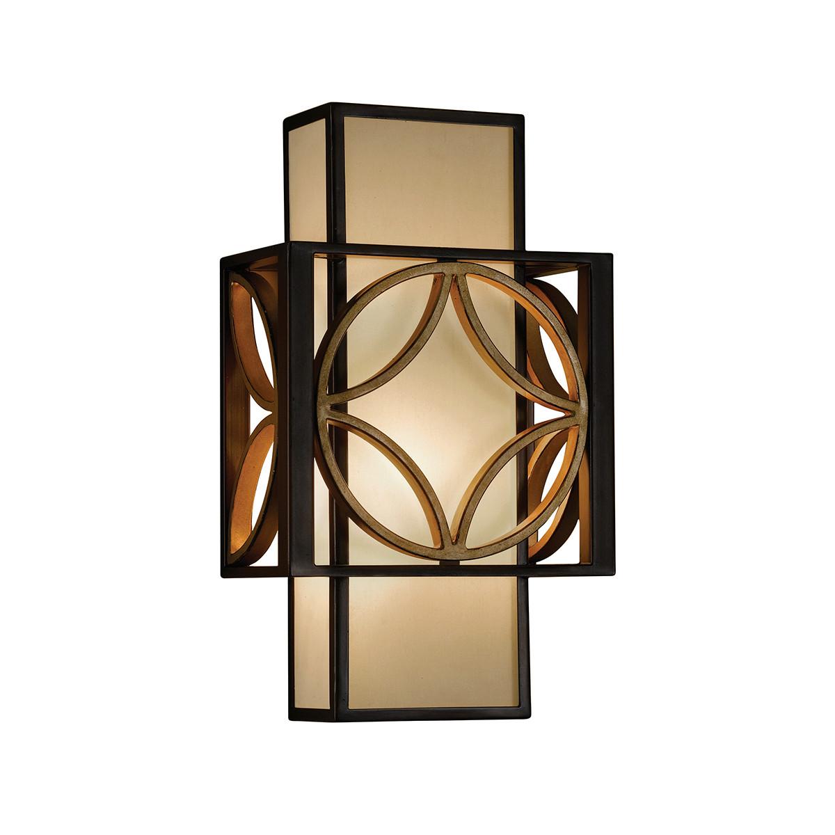 Falilámpa Fe-Remy1 - aranyszínű/bronzszínű, Lifestyle, fém (20.5/34.3/10.2cm) - Elstead Lighting