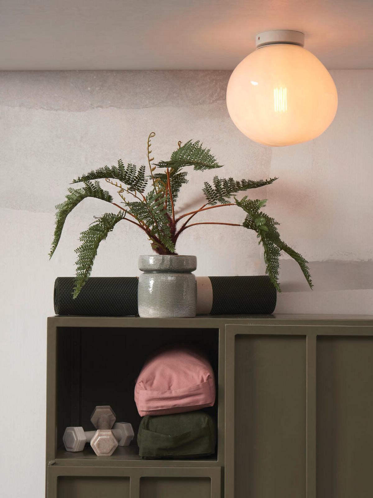 Mennyezeti Lámpa Helsinki - fehér, Trend, üveg (26/28cm) - It's about Romi